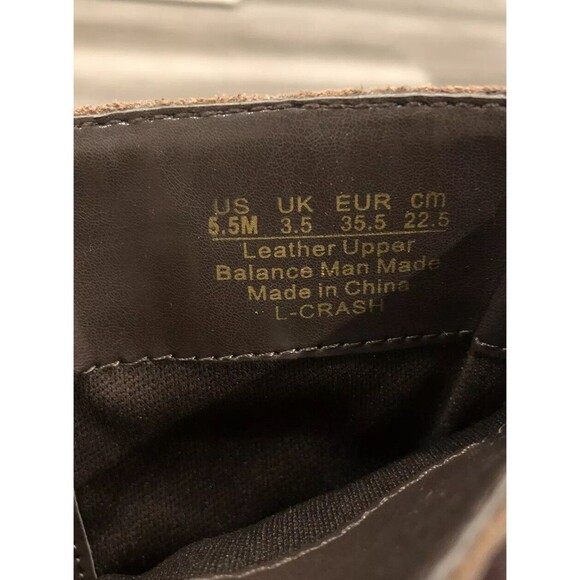 Franco Sarto Crash Brown Leather Zip Up Knee High Boots Size 5.5 $189 - Picture 4 of 6